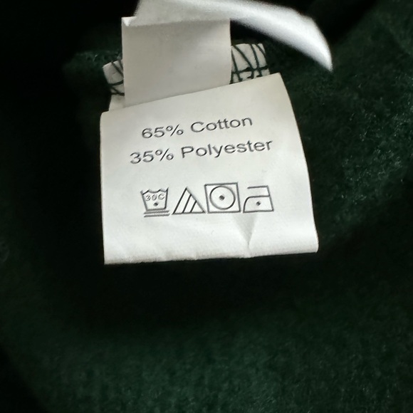 *Lightly Worn* Green Fleece Sweats, Cinched Ankle - Picture 6 of 6